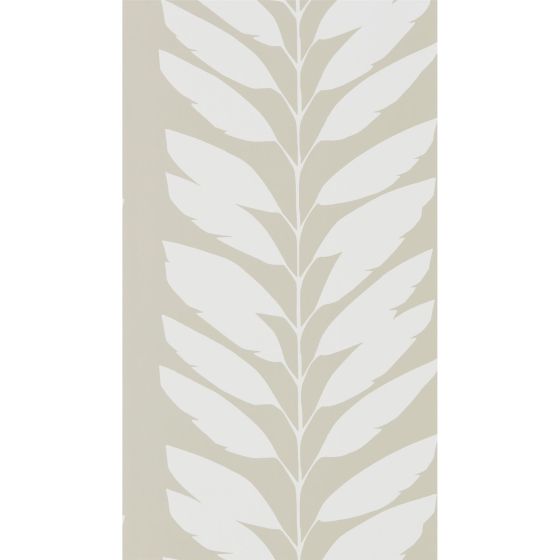 Malva Leaf Wallpaper 111312 by Scion in Parchment Grey