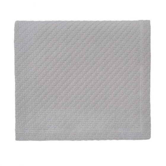 Andaz Fine Linens Egyptian Cotton Throw in Silver Grey