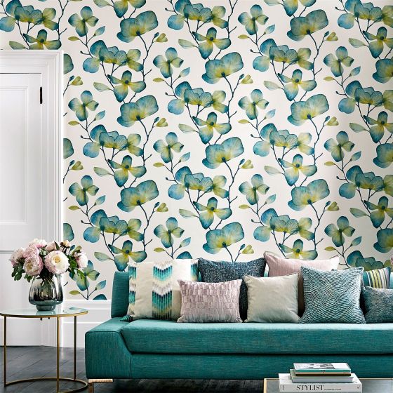 Kienze Wallpaper 111957 by Harlequin in Marine Zest