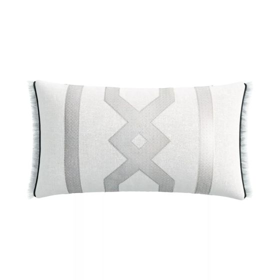 Sefa Cushion by Bedeck of Belfast in White Silver