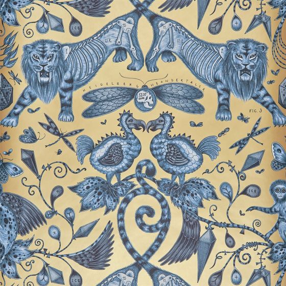 Extinct Wallpaper W0100 01 by Emma J Shipley in Blue