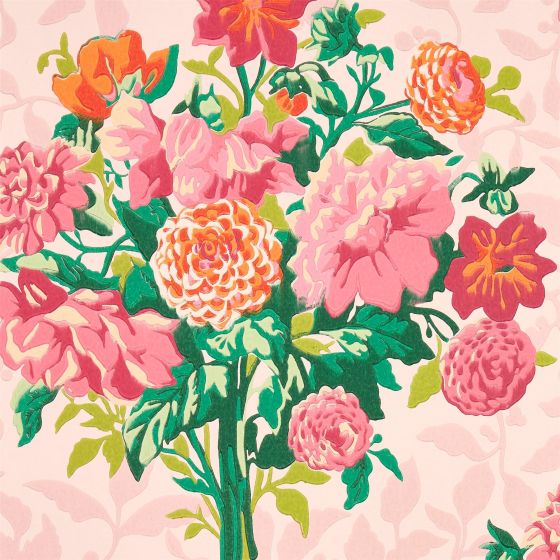 Dahlia Wallpaper 113056 by Harlequin X Sophie Robinson in Rose Quartz Spinel