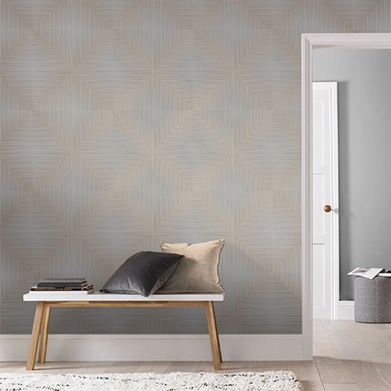 Optical Sketch Wallpaper 105253 by Graham & Brown in Grey