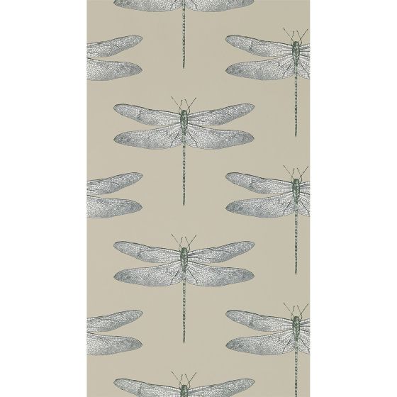 Demoiselle Wallpaper 111241 by Harlequin in Jute Slate Grey