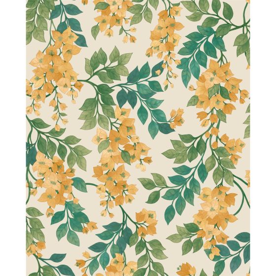 Bougainvillea Wallpaper 117 6018 by Cole & Son in Marigold Yellow