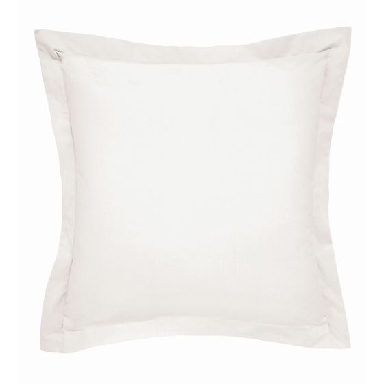 Plain Square Oxford Pillowcase By Bedeck of Belfast in Chalk Cream