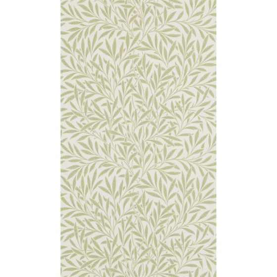 Willow Leaf Wallpaper 210383 by Morris & Co in Olive Green