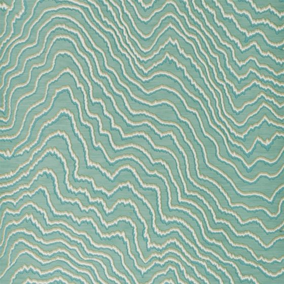 Fiji Wallpaper W0082 05 by Clarke and Clarke in Mineral Blue