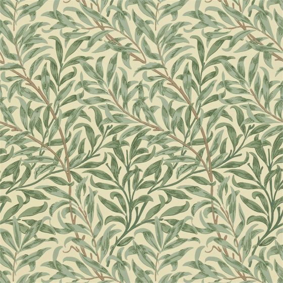 Willow Boughs Wallpaper 216480 by Morris & Co in Green