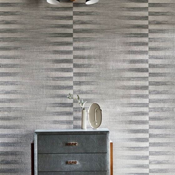 Kensington Grasscloth Wallpaper 313007 by Zoffany in Gargoyle