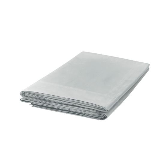 Plain Dye Flat Sheet By Bedeck of Belfast in Silver Grey