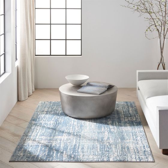 CK005 Enchanting ECH04 Rug by Calvin Klein in Seaglass Ivory White