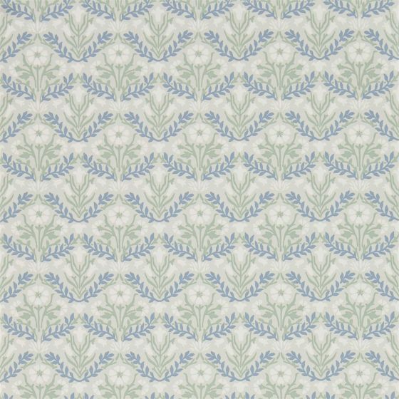 Morris Bellflowers 216435 by Morris & Co in Grey Fennel White