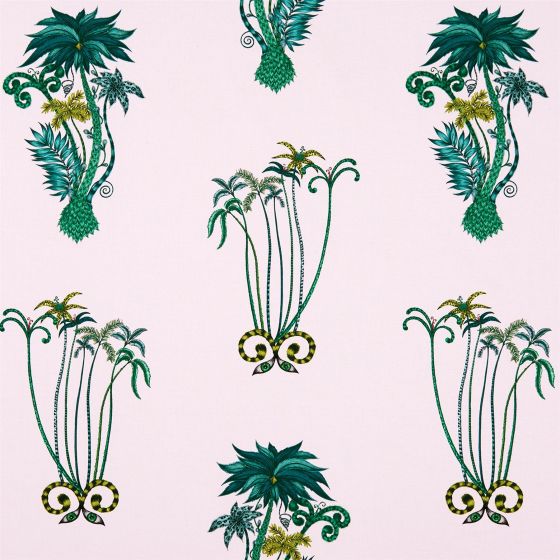 Jungle Palms Wallpaper W0101 04 by Emma J Shipley in Pink