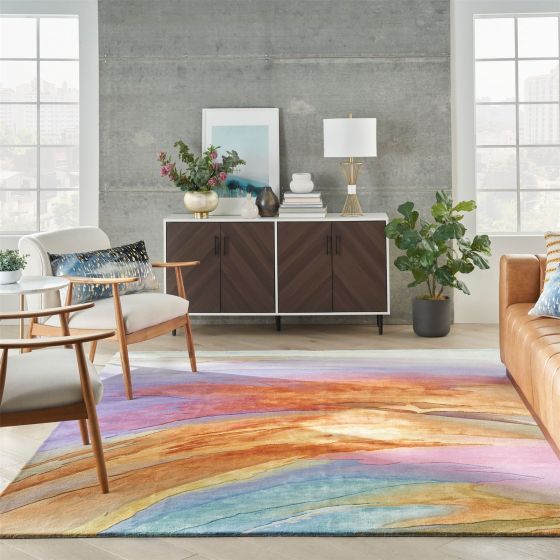 Prismatic Abstract Rugs PRS25 by Nourison in Multi