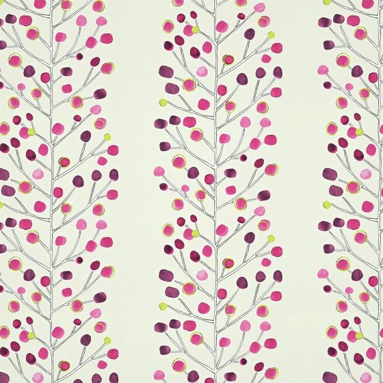 Melinki Wallpaper 112265 by Scion in Mink Blue Berry Lime