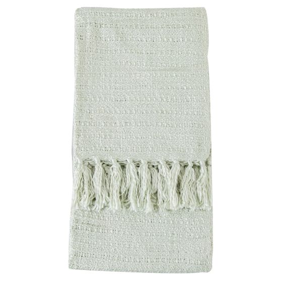 Bryn Knit Textured Throw in Green