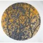 Avril 840 Tree Circle Bath Mat in Gold by Designer Abyss & Habidecor