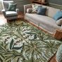 Bluebell Floral Wool Rugs 127607 by Morris & Co in Leafy Arbour Green