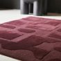 Twinset Mural Wool Rugs in Burgundy 121100 By Brink and Campman