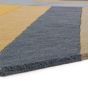 Reef Big Zig RF02 Geometric Wool Runner Rugs in Yellow Grey