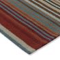 Spectro Stripes Indoor Outdoor Rugs 442103 in Sedonia Rust