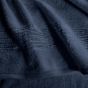 Lazy Linen Bathroom Cotton Towel in Navy Blue