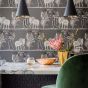 Safari Dance Wallpaper 8039 by Cole & Son in Charcoal Grey