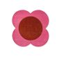 Flower Spot Wool Rugs 158400 by Orla Kiely in Pink Red