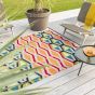 Habitat Cruz Outdoor Geometric Rugs in Multi 411803