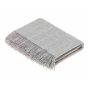 Fletcher Pinstripe Merino Lambs Wool Throw by LuxeTapi in Grey