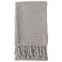 Bryn Knit Textured Throw in Neutral Grey