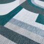 Louis De Poortere Geometric Nuance Module Rugs 9208 in Morris Green