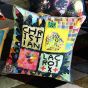 Christian Lacroix Arlecchino Wood Abstract Cushion Multi