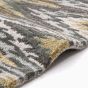 Iris Ikat Runner Rugs By Designer Matthew Williamson in Grey