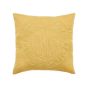 Circle Logo Embellished Cushion by DKNY in Ochre Yellow