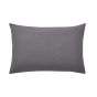 Plain Dye Housewife Pillowcase by Helena Springfield in Charcoal