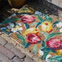 Tulips Doormat 082218 by Laura Ashley in China Blue