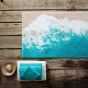 Luxury Malibu Sea Shore Bath Mat by Designer Abyss & Habidecor