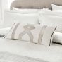 Sefa Cushion by Bedeck of Belfast in White Silver