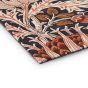 Artichoke Floral Rugs 127103 in Amber Charcoal By William Morris