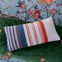 Chinoise Floral Stripe Cushion by Joules in Multi