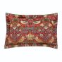 Strawberry Thief Bedding Duvet Cover and Pillowcase By Morris & Co in Crimson Red