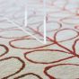 Linear Stem Ombre Runner Rugs 061103 in Tomato By Orla Kiely