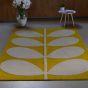 Yellow Stem Rugs 59306 in Black by Orla Kiely