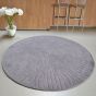 Folia Round Circle Modern Floral Rugs 38305 by Wedgwood