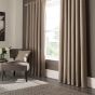 Elba Eyelet Curtains By Clarke And Clarke in Linen Beige