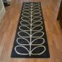 Linear Stem Hallway Runner Rugs in 60505 Slate by Orla Kiely