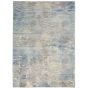 Solace Designer Print Rugs SLA01 in Ivory Grey Blue by Nourison