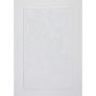 Brighton 100 Floral Bath Mats in White by Designer Abyss & Habidecor